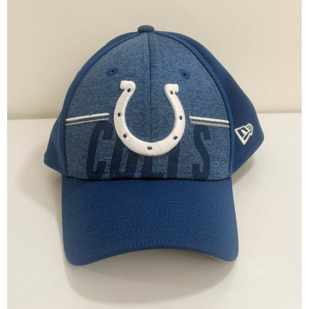 Indianapolis Colts Blue New Era 59Fifty Fitted Size Large/XL Hat Horse Shoe Logo